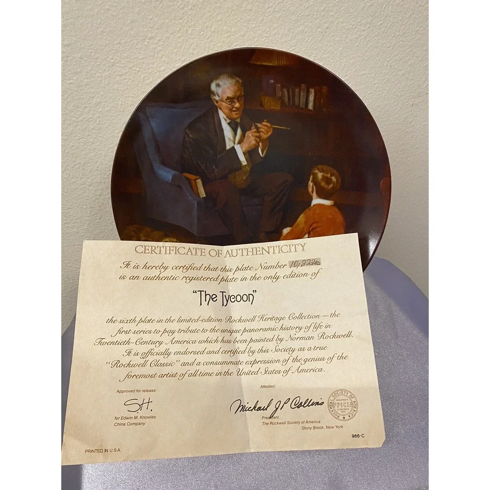 Collectible Porcelain Plate # 10222 AD 